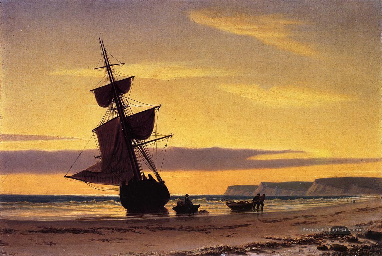 Scène côtière Bateau paysage marin William Bradford Peintures à l'huile